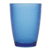 Kristallon Polycarbonate Tumbler Pebbled Blue 275ml Pack of 6