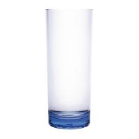 kristallon polycarbonate hi ball glasses blue 360ml pack of 6