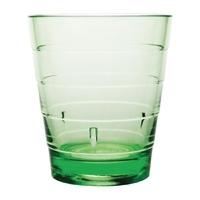 kristallon polycarbonate ringed tumbler green 285ml pack of 6