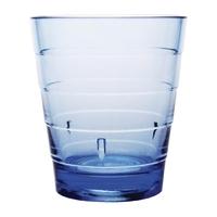 kristallon polycarbonate ringed tumbler blue 285ml pack of 6