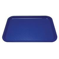 kristallon plastic fast food tray blue medium