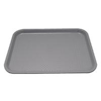 kristallon plastic fast food tray grey large