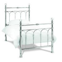 Krystal Shiny Chrome Bedstead - Multiple Sizes (King Size)