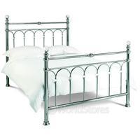 krystal nickel bed frame double