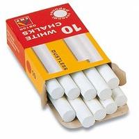 Kreda Bezpylowa Biala 10 Sztuk