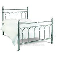 krystal nickel bed frame kingsize