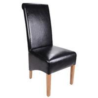 krista leather dining chair