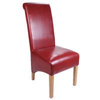 krista leather dining chair