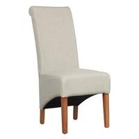 Krista Herringbone Plain Fabric Dining Chairs