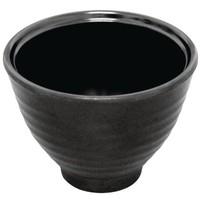 Kristallon DP153 Matt Melamine Soup Bowl, Black (Pack of 12)