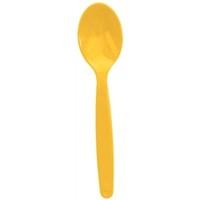 Kristallon DL123 Polycarbonate Spoon, Yellow (Pack of 12)