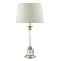 KRO4238 Krona Table Lamp With Ivory Faux Silk Shade