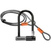 Kryptonite Kryptolok Series Mini 2 D-Lock with 4ft Flex Cable