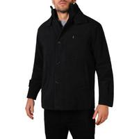 Krisp Winter Pea Coat men\'s Coat in black