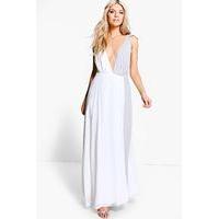 krissy wrap maxi dress grey