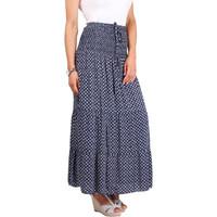 Krisp Ditsy Print Tiered Summer Skirt women\'s Skirt in blue