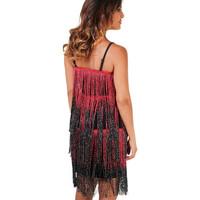 Krisp Vintage Glamour 20\'s Flapper Dress women\'s Dress in red