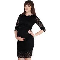 krisp maternity lace occasion bodycon dress womens dress in black