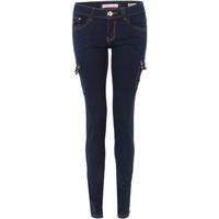 krisp detailed denim jeans womens skinny jeans in blue