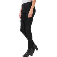Krisp Ripped Mid Rise Skinny Jeans women\'s Jeans in black