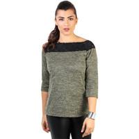 krisp lace neck 34 sleeve jumper womens sweater in green