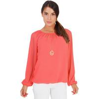 Krisp Off-Shoulder Neck Gypsy Blouse women\'s Blouse in pink