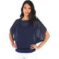 krisp oversize chiffon ruched top womens t shirt in other