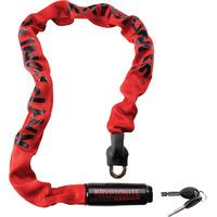 kryptonite keeper integrated chain red 785 7mmx85cm