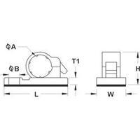 kss 28530c95 6jr s mounting clip self adhesive