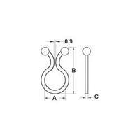 KSS 28530c447 TT11-20 Re-useable Twist Tie Ecru