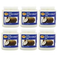 KTC 100% Pure Coconut Multipurpose Oil 500ml Jar x 6 Qty (pack of 6) - Used for Hair, Cooking, Moisturiser