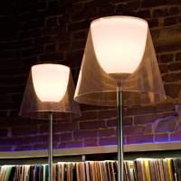 ktribe f2 floor lamp by flos transparent