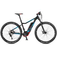 KTM Macina Race 293 Bosch MTB E-Bike - 2017 - Matt Black / Cyan / Red / 19\