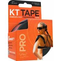 KT Tape Pro Synthetic Tape 20 - 10 Precut Strips Jet Black \