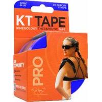 KT Tape Pro Synthetic Tape 20 - 10 Precut Strips Sonic Blue \