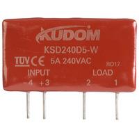 Kudom KSD240D5-W PCB SSR 4-32VDC Input 48-280VAC 5A Load with Zero...