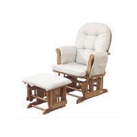 Kub Haywood Glider Chair & Stool Natural