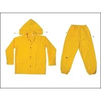 kunys r102 3 piece yellow polyester suit xxl