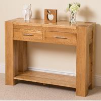 Kuba Solid Oak Console Table