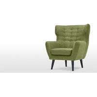 Kubrick Wing Back Chair, Lime Green
