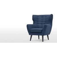 Kubrick Wing Back Chair, Scuba Blue