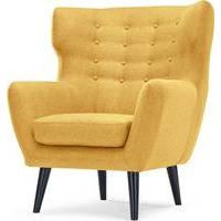 Kubrick Wing Back Chair, Ochre Yellow