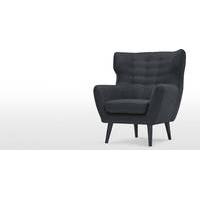 Kubrick Wing Back Chair, Anthracite Grey