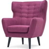 Kubrick Wing Back Chair, Plum Purple