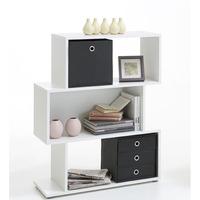 Kubi2 Shelving Unit In White With 3 Compartments