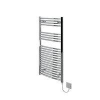 Kudox Curved Electric Towel Radiator - Chrome 500 x 1100 mm