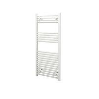 kudox straight towel radiator white 500 x 1200 mm