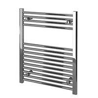 Kudox Straight Towel Radiator - Chrome 600 x 750 mm