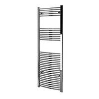 kudox curved towel radiator chrome 600 x 1800 mm