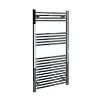 kudox straight towel radiator chrome 600 x 1200 mm